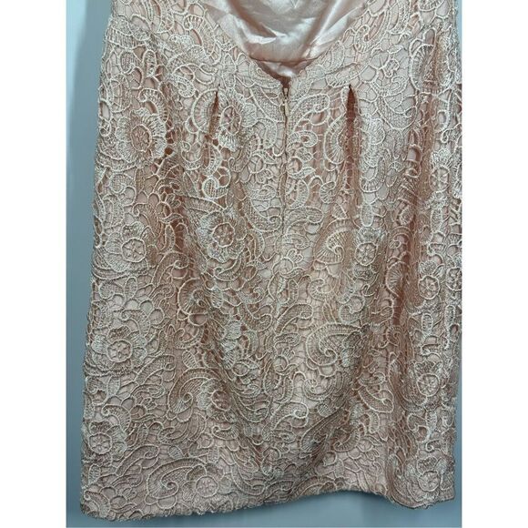 Aiden Mattox open back lace overlay mini sheath dress size 4 - Picture 12 of 12
